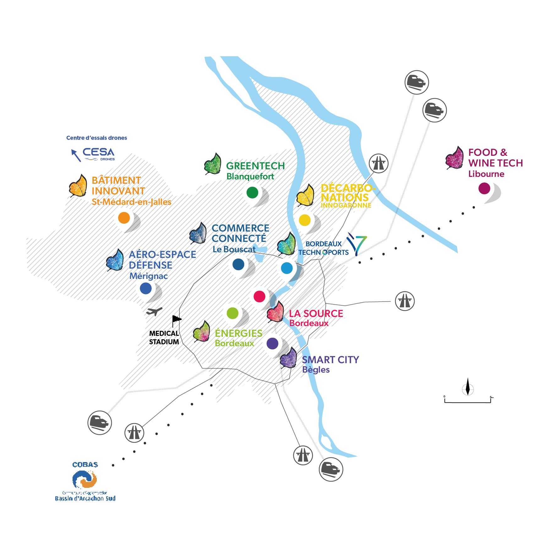 CARTE 11 sites technopolitains