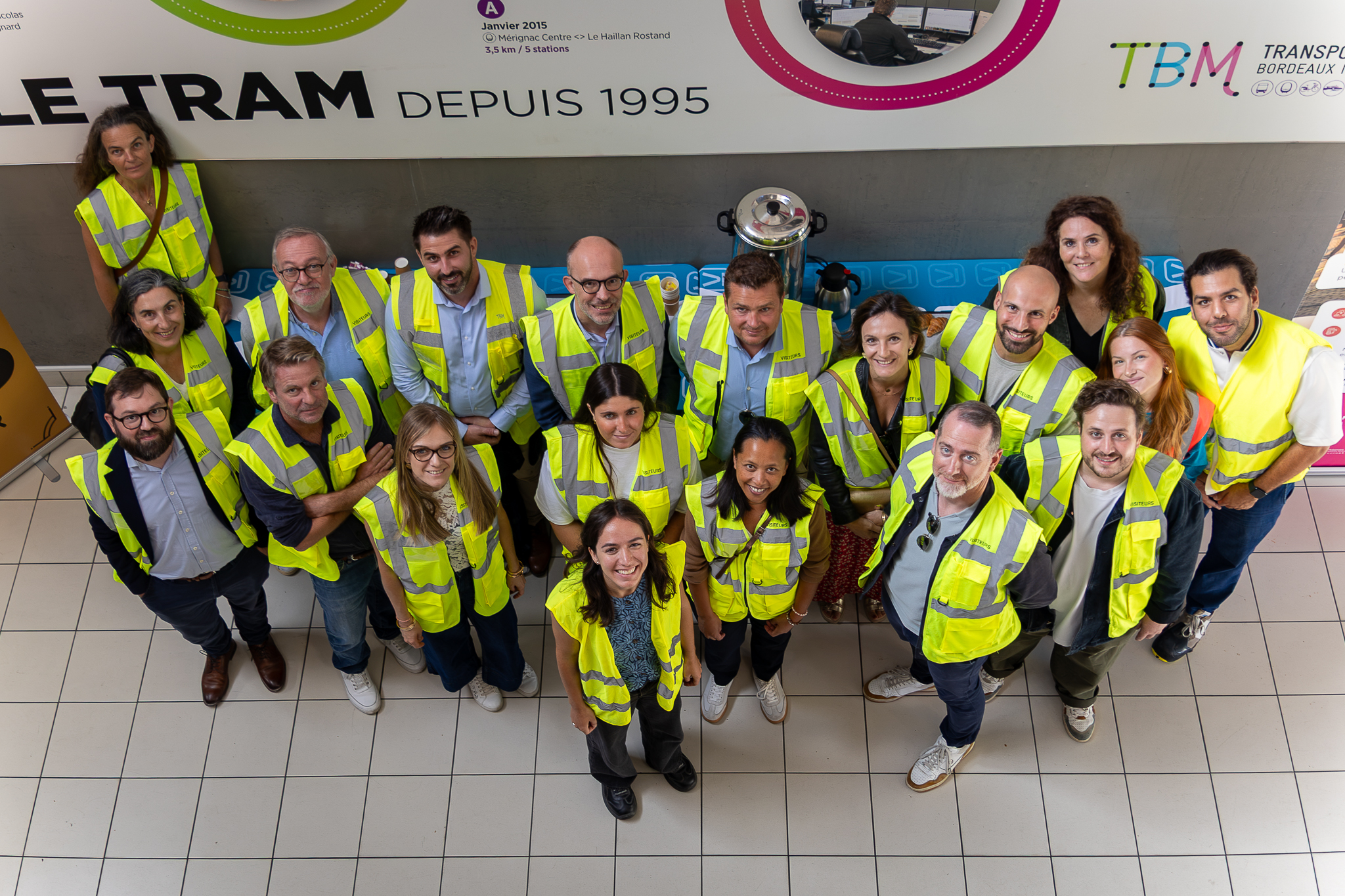 JONCTION K2BM-18 Photo des partenaires grands groupes présents à la visite de chez Kéolis